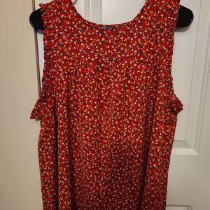 Staccato Vibrant Red Floral Blouse